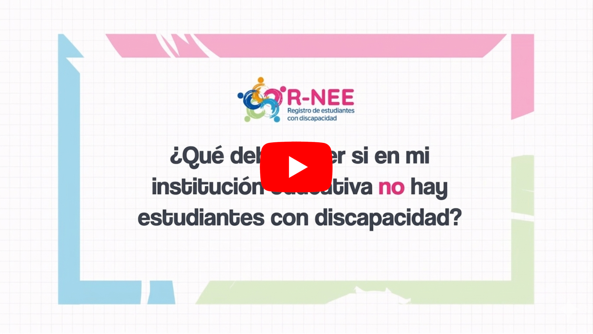 yt no hay estudiantes con discapacidad